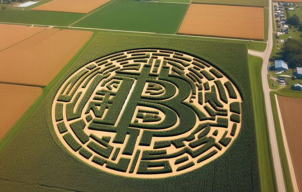 Bitcoin, Farming, and the Pursuit of Freedom 1 Bitcoin Farm Corn Maze