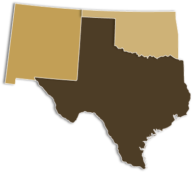 southern region highlighted map